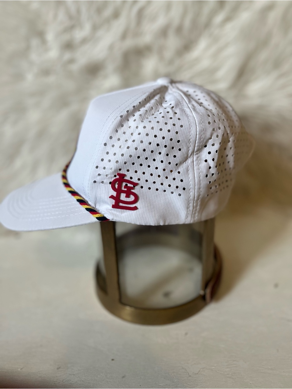 St Louis Cardinals MLB White Retro Rope Trucker Snapback Hat - Picture 2 of 7